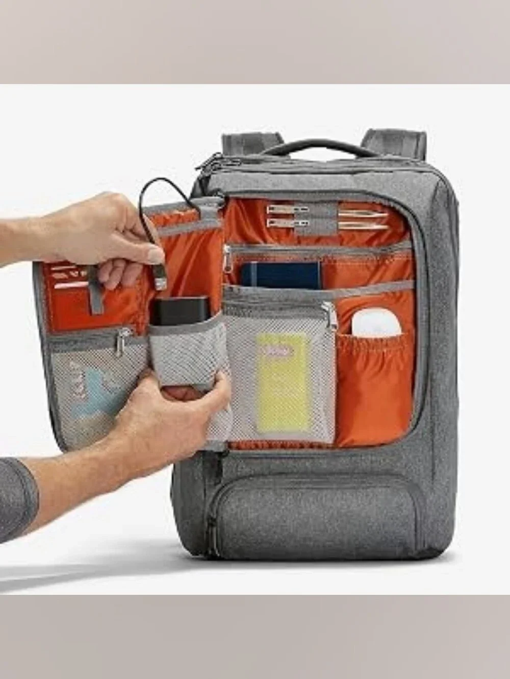 eBags Professional Slim Laptop Backpack in Heathered Gray
